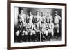 Northwest Kansas Baseball Team Posing for Photo - Kansas-Lantern Press-Framed Premium Giclee Print