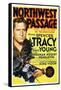 NORTHWEST PASSAGE, left: Spencer Tracy on midget window card, 1940-null-Framed Stretched Canvas