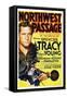 NORTHWEST PASSAGE, left: Spencer Tracy on midget window card, 1940-null-Framed Stretched Canvas