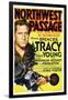 NORTHWEST PASSAGE, left: Spencer Tracy on midget window card, 1940-null-Framed Art Print