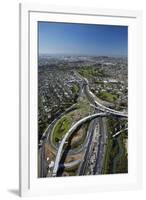 Northwestern Motorway and Waterview Connection, Auckland, North Island, New Zealand-David Wall-Framed Photographic Print