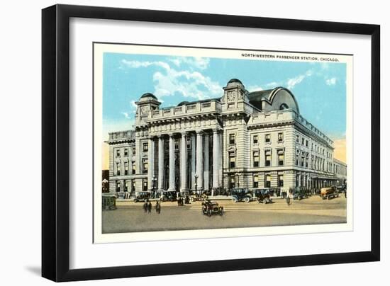 Northwestern Station, Chicago, Illinois-null-Framed Art Print