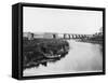 Northwich Viaduct River Weaver Cheshire-null-Framed Stretched Canvas