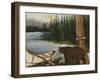 Northwoods Bear Crop-David Cater Brown-Framed Art Print