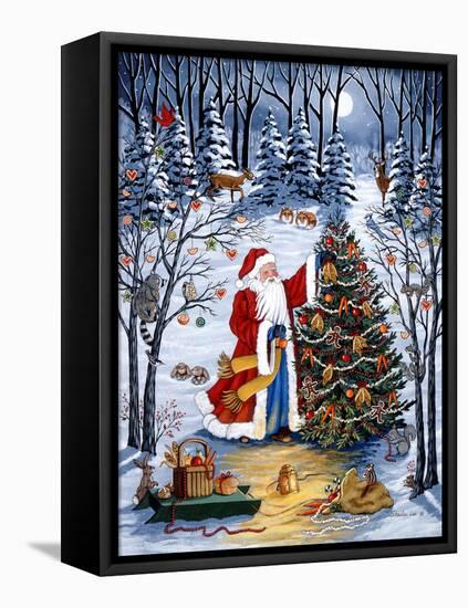 Northwoods Christmas-Sheila Lee-Framed Stretched Canvas