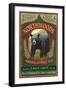 Northwoods, Maine Black Bear Ale-Lantern Press-Framed Art Print