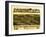 Norton, Massachusetts - Panoramic Map-Lantern Press-Framed Art Print