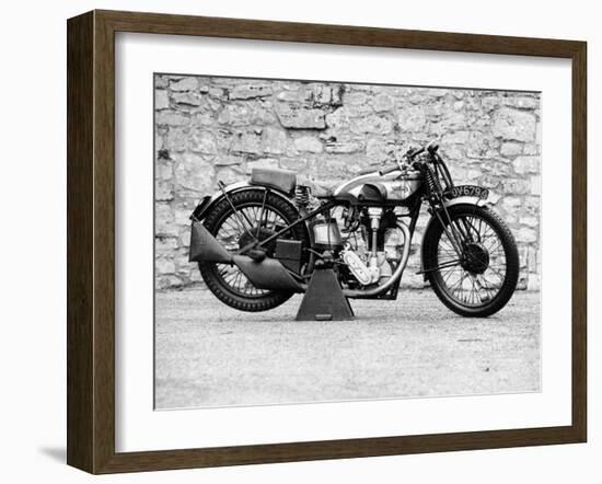 Norton Motorbike, an International Model 30, 1932-null-Framed Photographic Print