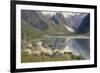 Norvège, bord d'un fjord au printemps .1896-Johannes Martin Grimelund-Framed Giclee Print