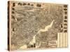 Norwalk, Connecticut - Panoramic Map-Lantern Press-Stretched Canvas