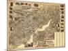 Norwalk, Connecticut - Panoramic Map-Lantern Press-Mounted Art Print