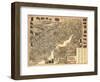 Norwalk, Connecticut - Panoramic Map-Lantern Press-Framed Art Print