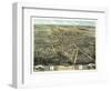 Norwalk, Ohio - Panoramic Map-Lantern Press-Framed Art Print