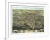 Norwalk, Ohio - Panoramic Map-Lantern Press-Framed Art Print