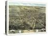 Norwalk, Ohio - Panoramic Map-Lantern Press-Stretched Canvas