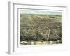 Norwalk, Ohio - Panoramic Map-Lantern Press-Framed Art Print