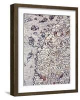 Norway and Sweden, from Marine Charts, Plate, 1539-Olga Vladimirovna Rozanova-Framed Giclee Print