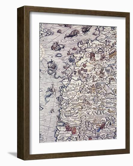 Norway and Sweden, from Marine Charts, Plate, 1539-Olga Vladimirovna Rozanova-Framed Giclee Print