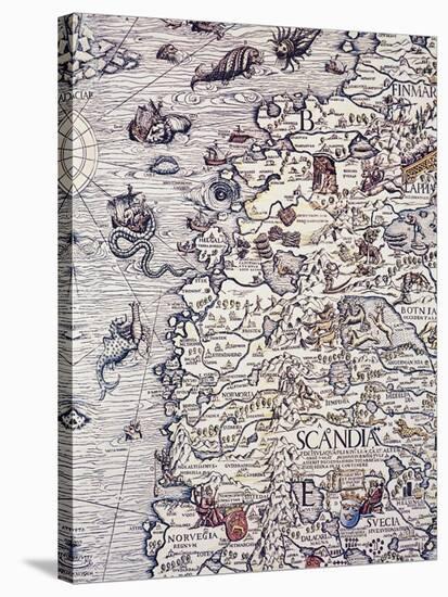 Norway and Sweden, from Marine Charts, Plate, 1539-Olga Vladimirovna Rozanova-Stretched Canvas