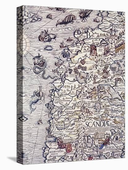 Norway and Sweden, from Marine Charts, Plate, 1539-Olga Vladimirovna Rozanova-Stretched Canvas