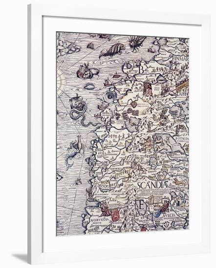 Norway and Sweden, from Marine Charts, Plate, 1539-Olga Vladimirovna Rozanova-Framed Giclee Print