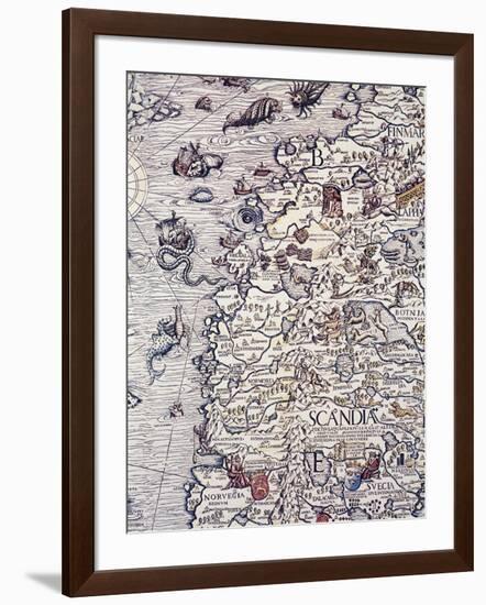 Norway and Sweden, from Marine Charts, Plate, 1539-Olga Vladimirovna Rozanova-Framed Giclee Print