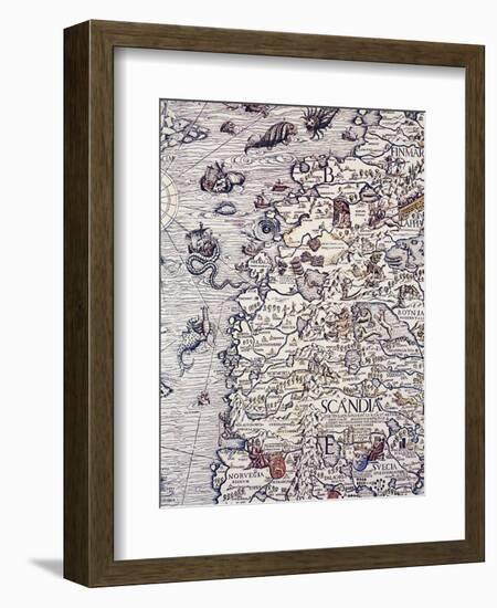 Norway and Sweden, from Marine Charts, Plate, 1539-Olga Vladimirovna Rozanova-Framed Giclee Print