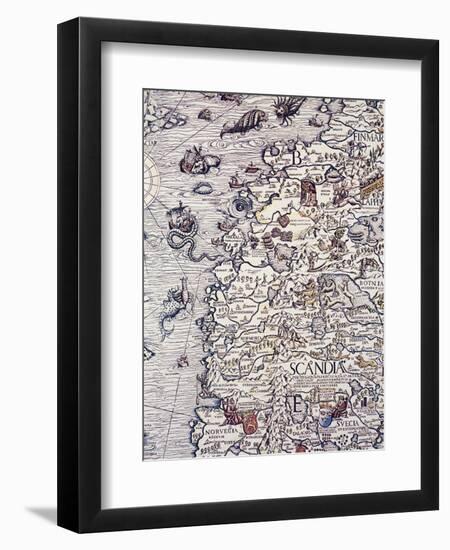 Norway and Sweden, from Marine Charts, Plate, 1539-Olga Vladimirovna Rozanova-Framed Giclee Print