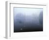 Norway, Aust-Agder, Mavatn Lake, Fog Mood at a Forest Lake-Andreas Keil-Framed Photographic Print