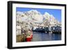 Norway, Austvagoya, Henningsvaer-Bernd Rommelt-Framed Photographic Print