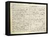 Norway, Bergen, Autograph Score of First Work of Edvard Hagerup Grieg-null-Framed Stretched Canvas