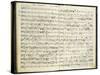 Norway, Bergen, Autograph Score of First Work of Edvard Hagerup Grieg-null-Stretched Canvas