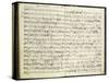 Norway, Bergen, Autograph Score of First Work of Edvard Hagerup Grieg-null-Stretched Canvas