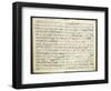 Norway, Bergen, Autograph Score of First Work of Edvard Hagerup Grieg-null-Framed Giclee Print
