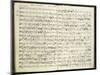 Norway, Bergen, Autograph Score of First Work of Edvard Hagerup Grieg-null-Mounted Giclee Print