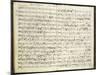 Norway, Bergen, Autograph Score of First Work of Edvard Hagerup Grieg-null-Mounted Giclee Print