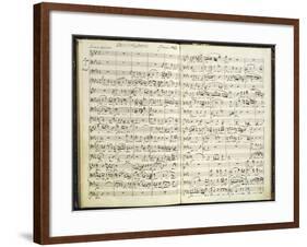 Norway, Bergen, Autograph Score of First Work of Edvard Hagerup Grieg-null-Framed Giclee Print