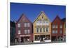 Norway, Bergen, Bryggen, Old Wharf, Tyskebryggen, German Wharf, Hanseatic Commercial Buildings-null-Framed Giclee Print