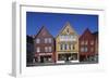Norway, Bergen, Bryggen, Old Wharf, Tyskebryggen, German Wharf, Hanseatic Commercial Buildings-null-Framed Giclee Print