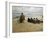 Norway, Bergen, Painting of the Rest on the Beach-null-Framed Giclee Print