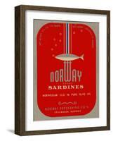 Norway Brand Sardines-null-Framed Art Print