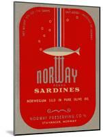 Norway Brand Sardines-null-Mounted Art Print