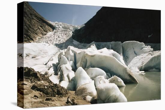 Norway, Briksdal Glacier-Dave Bartruff-Stretched Canvas