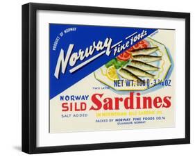 Norway Fine Foods Sild Sardines-null-Framed Art Print