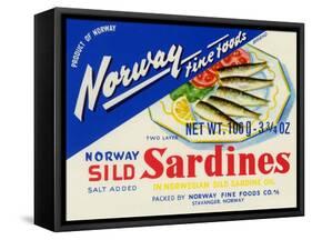 Norway Fine Foods Sild Sardines-null-Framed Stretched Canvas