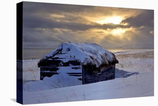 Norway, Finnmark, Eastern Finnmark, Wooden Hut-Bernd Rommelt-Stretched Canvas