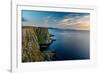 Norway, Finnmark, Loppa. Bird nesting cliffs overlooking the Norwegian Sea.-Fredrik Norrsell-Framed Photographic Print