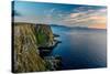 Norway, Finnmark, Loppa. Bird nesting cliffs overlooking the Norwegian Sea.-Fredrik Norrsell-Stretched Canvas
