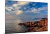 Norway, Finnmark, Loppa. Looking out over the Norwegian sea from the northern tip of Loppa island.-Fredrik Norrsell-Mounted Photographic Print