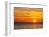 Norway, Finnmark, Loppa. Midnight sun over the Norwegian sea.-Fredrik Norrsell-Framed Photographic Print